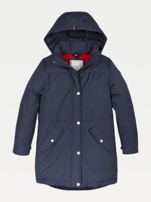 tommy hilfiger blue parka