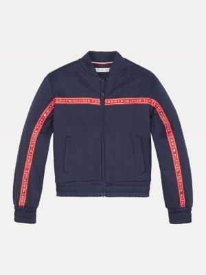 tommy hilfiger tape track top