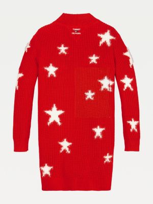 red tommy hilfiger jumper