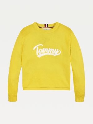 tommy jeans jumper yellow