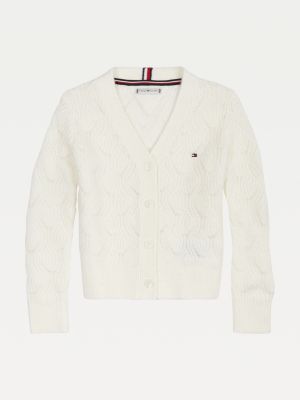 Cable Knit Cardigan | YELLOW | Tommy 