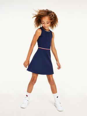 Sleeveless Skater Dress | BLUE | Tommy 