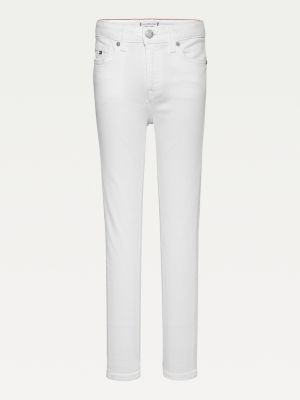 Sylvia Skinny White Jeans | WHITE 