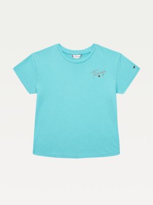 Signature Logo T-Shirt | BLUE | Tommy 