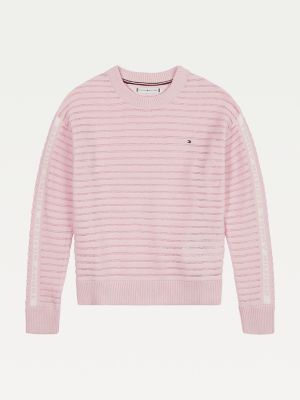 tommy hilfiger pink jumper