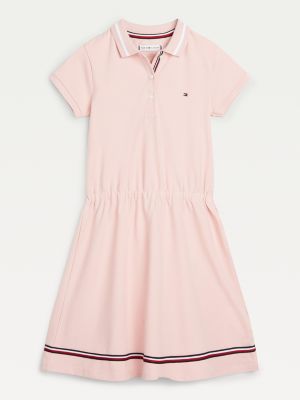 girls pink polo dress