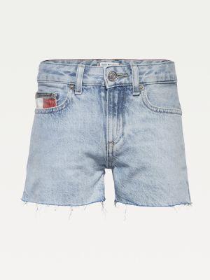 Harper Faded Raw Hem Denim Shorts | DENIM | Tommy Hilfiger