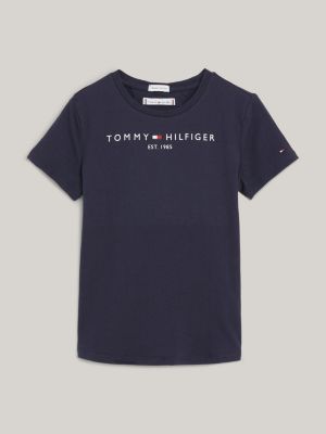 På jorden skrivestil karakterisere Essential Crew Neck Jersey T-Shirt | BLUE | Tommy Hilfiger