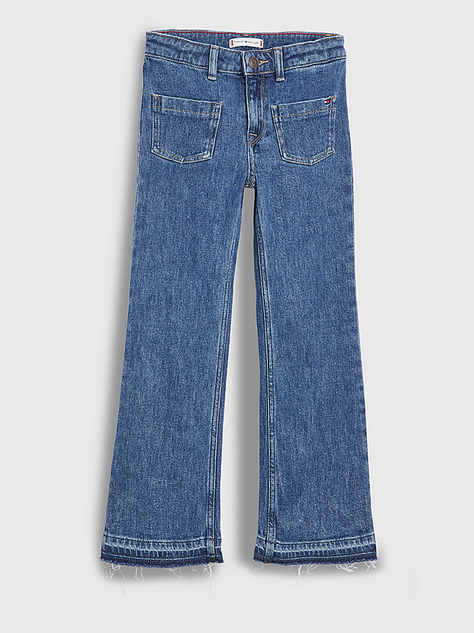Zara Jeans sconto 74% MODA BAMBINI Pantaloni Strappato Blu 152 
