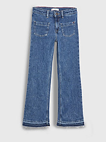 denim jeans mit ausgestelltem bein für girls - tommy hilfiger