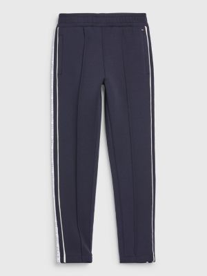 tommy hilfiger logo tape joggers