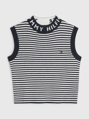 T-shirt senza maniche con logo Tommy Hilfiger Bambina Abbigliamento Top e t-shirt T-shirt T-shirt senza maniche 