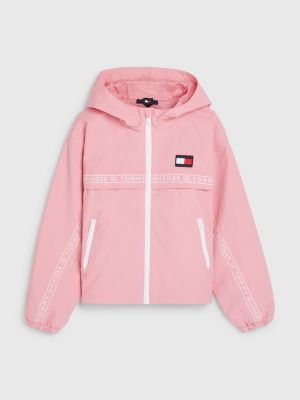 tommy hilfiger windbreaker pink