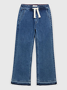 jeans larghi con lacci denim da girls tommy hilfiger