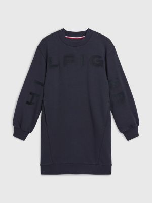 Logo Embroidery Jumper Dress BLUE Tommy Hilfiger