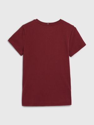 red tommy hilfiger shirt