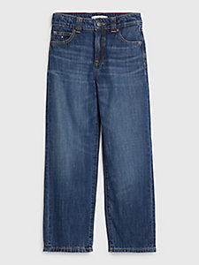 Tommy Hilfiger Fille Vêtements Pantalons & Jeans Jeans Baggy & Large Jean à jambe ample et cordon de serrage 
