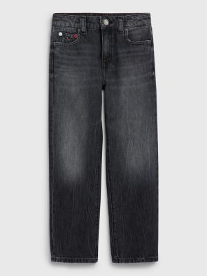 denim girlfriend jeans mit fade-effekt für girls - tommy hilfiger