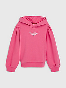 rot hoodie mit nyc-logo für girls - tommy hilfiger