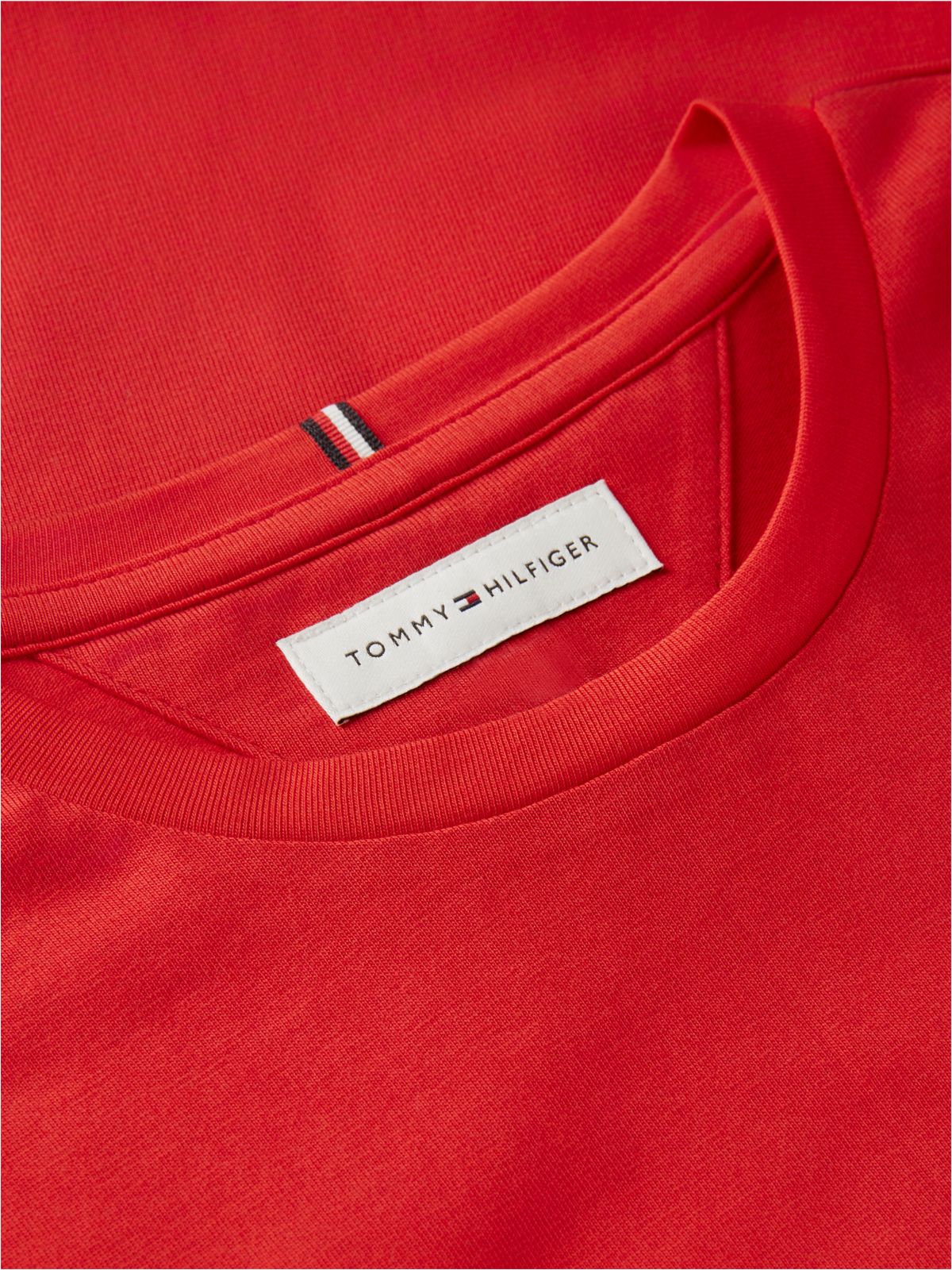 Essential Slim Ruffle Short Sleeve Top — Red