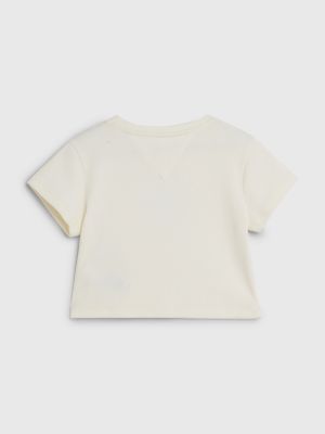 Varsity Rib Knit T-Shirt | WHITE | Tommy Hilfiger