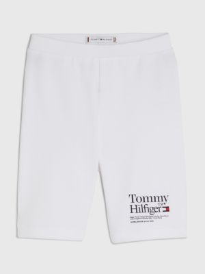 Mainstream Doordeweekse dagen Doe een poging Fietsshort met logo | WIT | Tommy Hilfiger