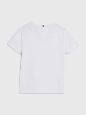Camiseta con logo multicolor BLANCO | Hilfiger