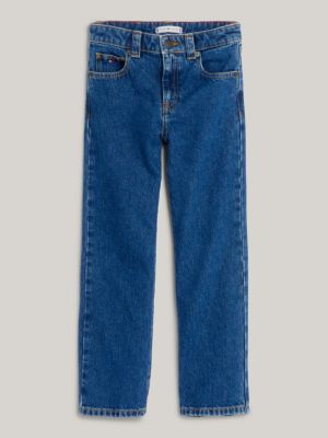 white mid rise girlfriend fit jeans for girls tommy hilfiger