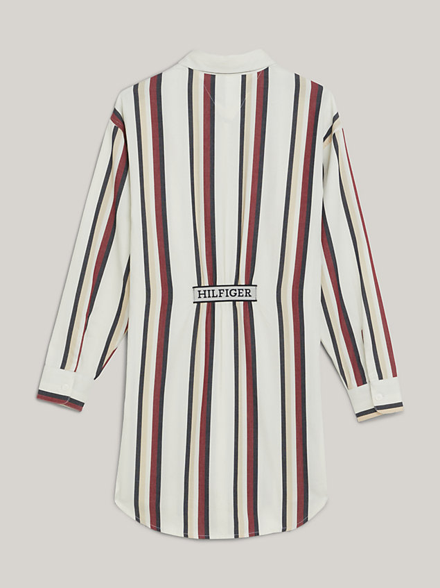 white global stripe shirt dress for girls tommy hilfiger