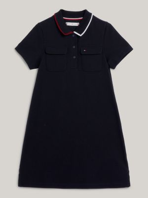 | Hilfiger Global Polo Blue Stripe Tommy Dress |