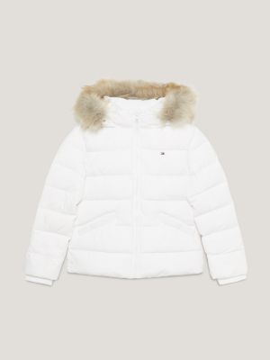 Tommy hilfiger coat on sale fur