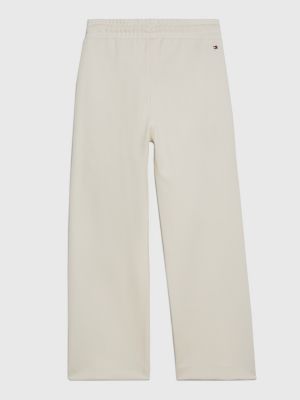 white global stripe jogginghose mit weitem bein für maedchen - tommy hilfiger