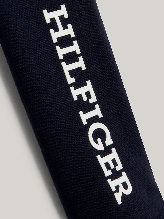 blue hilfiger monotype full length leggings for girls tommy hilfiger