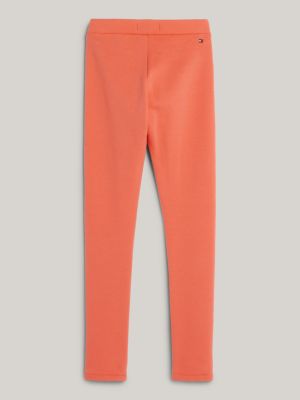 red hilfiger monotype lange leggings für maedchen - tommy hilfiger