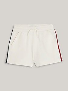 white global stripe waffle shorts for girls tommy hilfiger