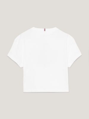 1985 Collection Varsity Logo White Hilfiger T-Shirt | Tommy 