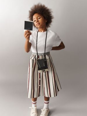 Striped skirt clearance flare