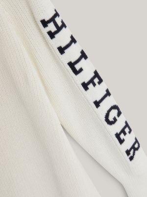 Hilfiger Monotype Relaxed Fit Sweater Dress White Hilfiger | | Tommy
