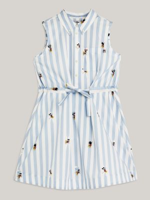 Striped Monogram Pocket T-Shirt Dress - Women - Ready-to-Wear