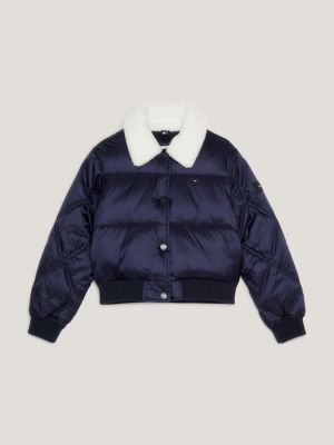 Sherpa collar shop puffer jacket