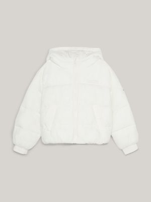 Girls white puffer clearance jacket