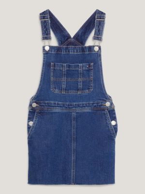 Denim Mini Dungaree Dress