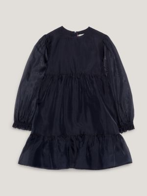 Tommy hilfiger black dress with hot sale bell sleeves