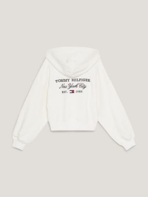 Sudadera Con Capucha Y Logo Enmarcado White  Sudaderas Tommy Hilfiger Mujer  ⋆ The Locus of Control