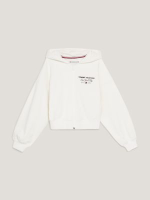 TOMMY HILFIGER: Sudadera para mujer, Blanco  Sudadera Tommy Hilfiger  WW0WW39791 en línea en