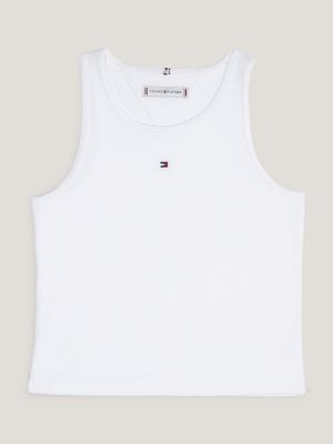 Tommy hilfiger white tank on sale top