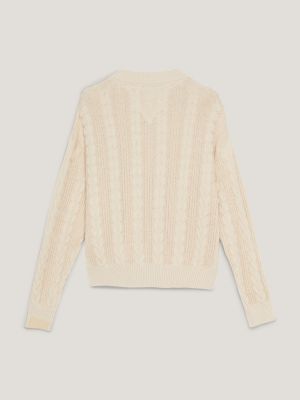 beige tommy hilfiger sweater