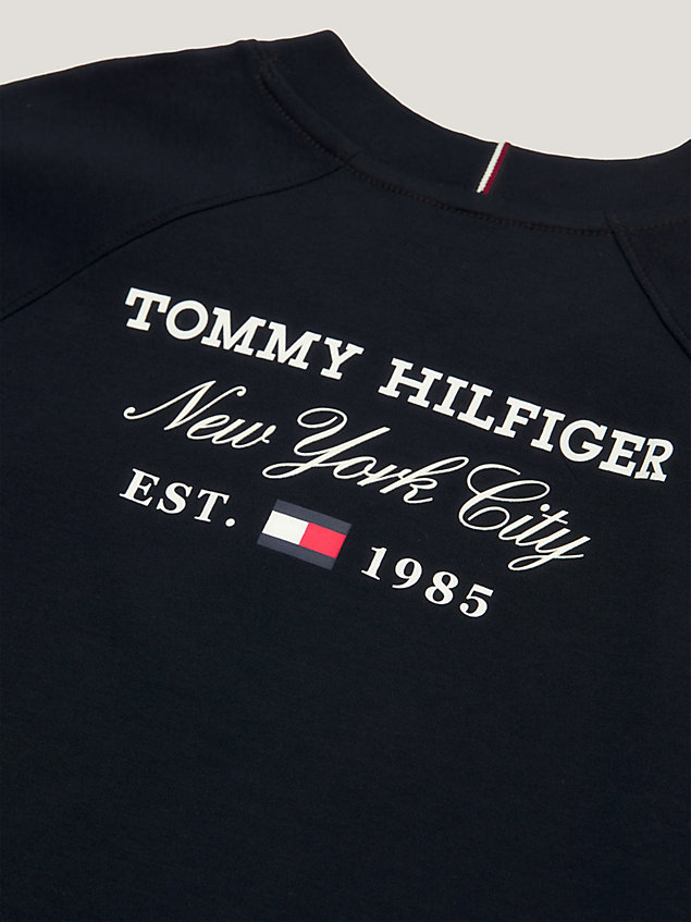 blue back logo archive fit t-shirt for girls tommy hilfiger