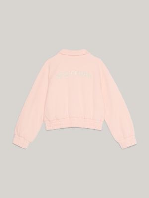 Tommy hilfiger best sale pink bomber jacket