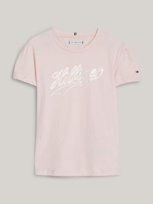 Essential Logo Tommy Fit T-Shirt | Slim Hilfiger | Pink